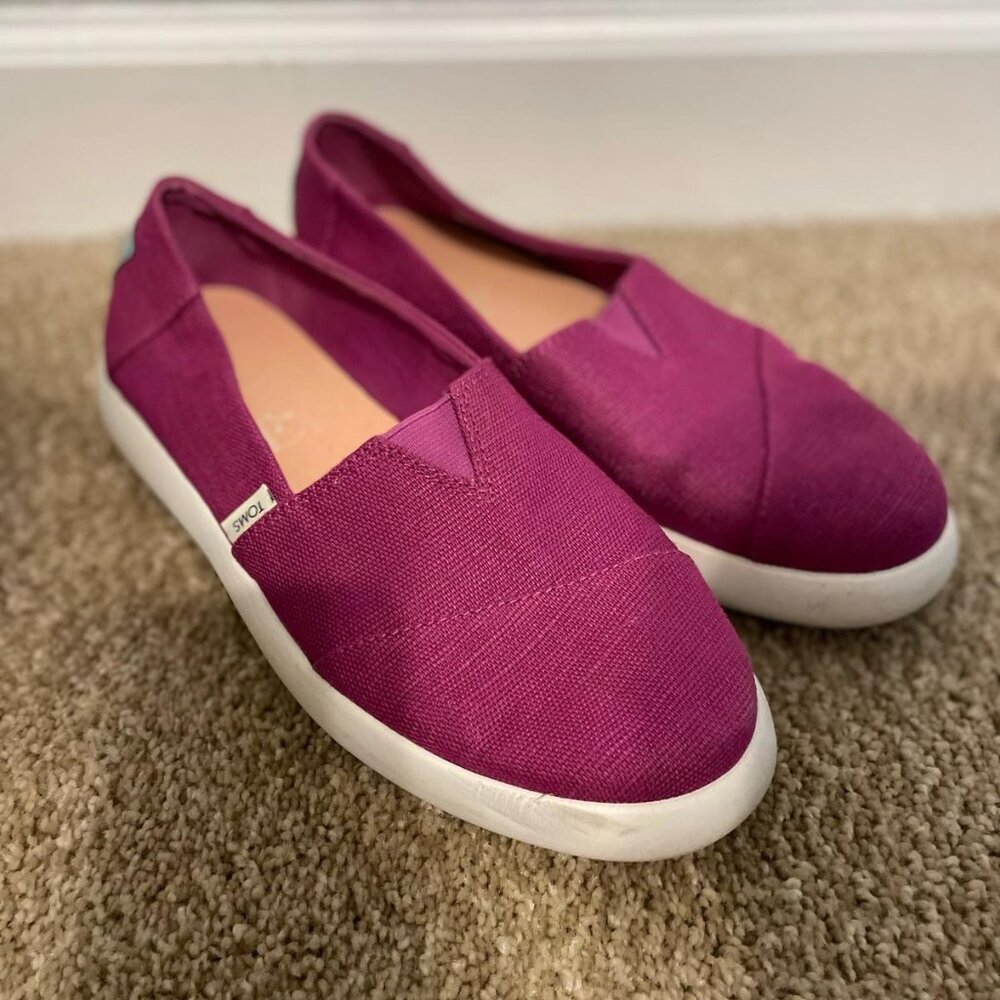 TOMS Alpargata Magenta Mallow Slip Ons
